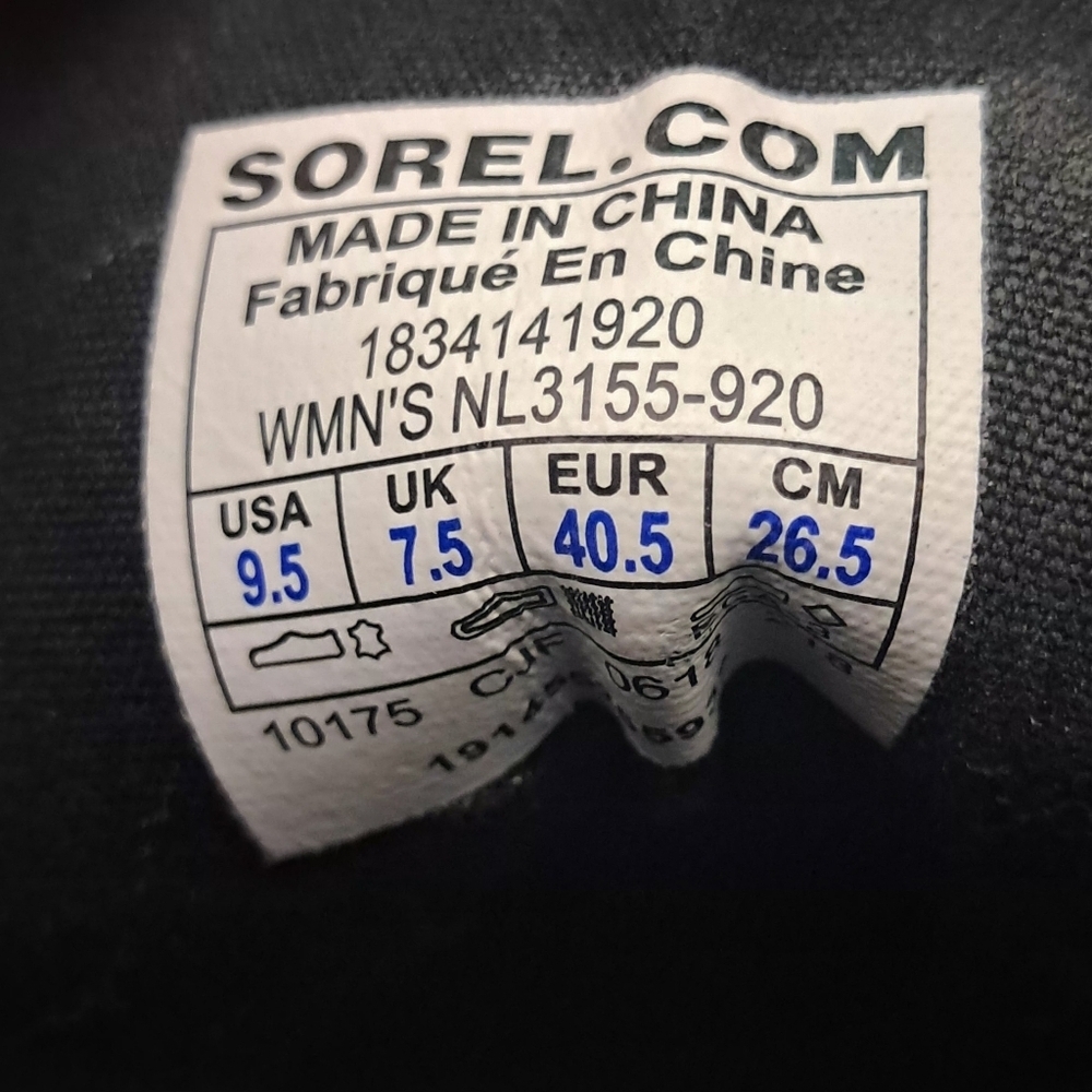 Sorel Phoenix Lace Waterproof Combat Moto Boots Size 9.5 - Picture 7 of 8